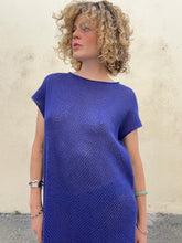 Vintage Issey Miyake Blue Knit Dress