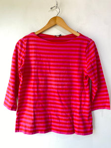 Marimekko Pink & Orange Striped Shirt