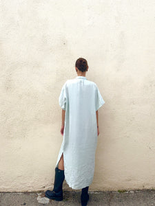 Ilana Kohn Mint Linen Shirt Dress