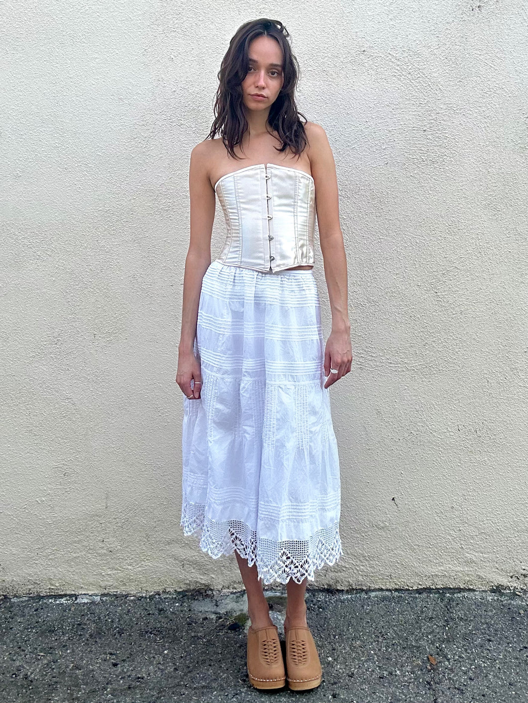 Antique Victorian Crochet and Lace Skirt