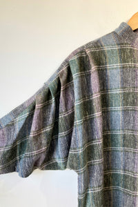 Vintage Issey Miyake Grey Plaid Shirt