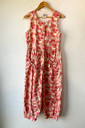 Vintage Laura Ashley Pink Floral Jumpsuit