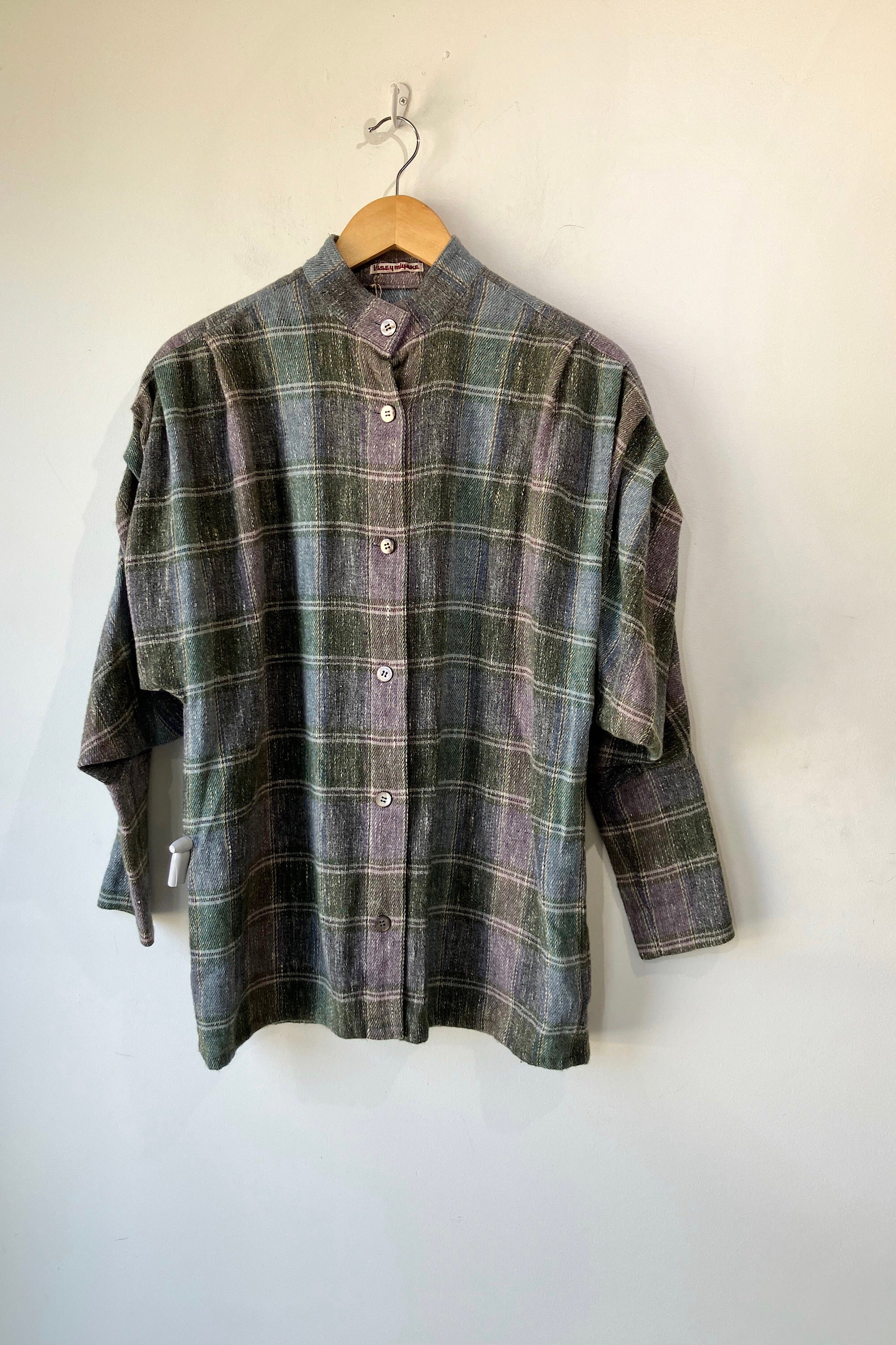 Vintage Issey Miyake Grey Plaid Shirt – The Curatorial Dept.