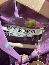 Vintage Hanae Mori Lavender Silk Butterly Dress