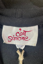 Vintage C’est Simone Black Wool Cape