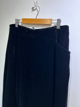 Vintage Emporio Armani Black Velvet Maxi Skirt