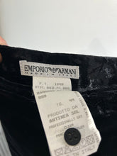 Vintage Emporio Armani Black Velvet Maxi Skirt