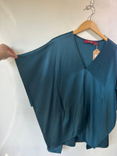 Sies Marjan Teal Silk Top