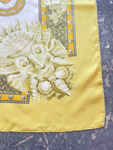 Hermès “Grotte de Versailles” Yellow Silk Scarf by Maurice Tranchant
