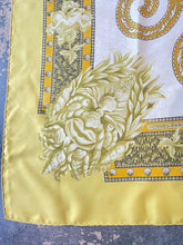 Hermès “Grotte de Versailles” Yellow Silk Scarf by Maurice Tranchant