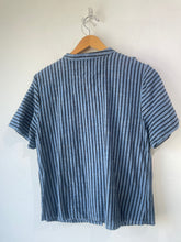 Ace & Jig x Barney’s Blue and Black Stripe Ruffle Top