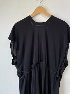 Alaia Black Loose Rayon Dress