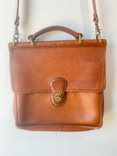 Vintage Coach Cognac Brown Top Handle Bag