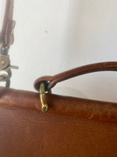 Vintage Coach Cognac Brown Top Handle Bag