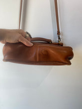 Vintage Coach Cognac Brown Top Handle Bag