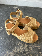 Robert Clergerie Woven Wicker Wedge Sandals