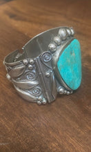 Vintage Turquoise & Silver Taxco Bracelet