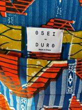 Osei Duro Orange and Blue Quilted Top