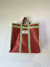 Bode Red & Green Checkered Market Bag