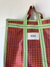 Bode Red & Green Checkered Market Bag