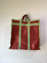 Bode Red & Green Checkered Market Bag