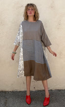 Aodress Blue, Brown and Gingham Dress