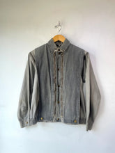 Vintage Gray Utility Multi-Zipper Jacket