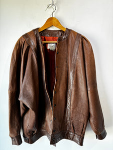 Vakko Brown Leather Jacket