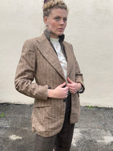 Vintage Givenchy Brown Wool Striped Jacket