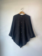 Vintage Comme des Garcon Black Wool Knit Poncho Sweater