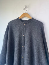 Vintage Comme des Garcon Black Wool Knit Poncho Sweater