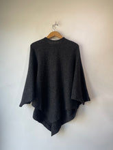 Vintage Comme des Garcon Black Wool Knit Poncho Sweater