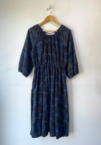 Ace & Jig Blue Black Zigzag Dress