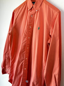 Ralph Lauren Polo Peach Cotton Button Down Shirt