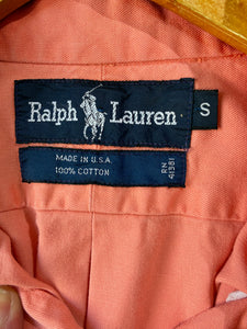 Ralph Lauren Polo Peach Cotton Button Down Shirt