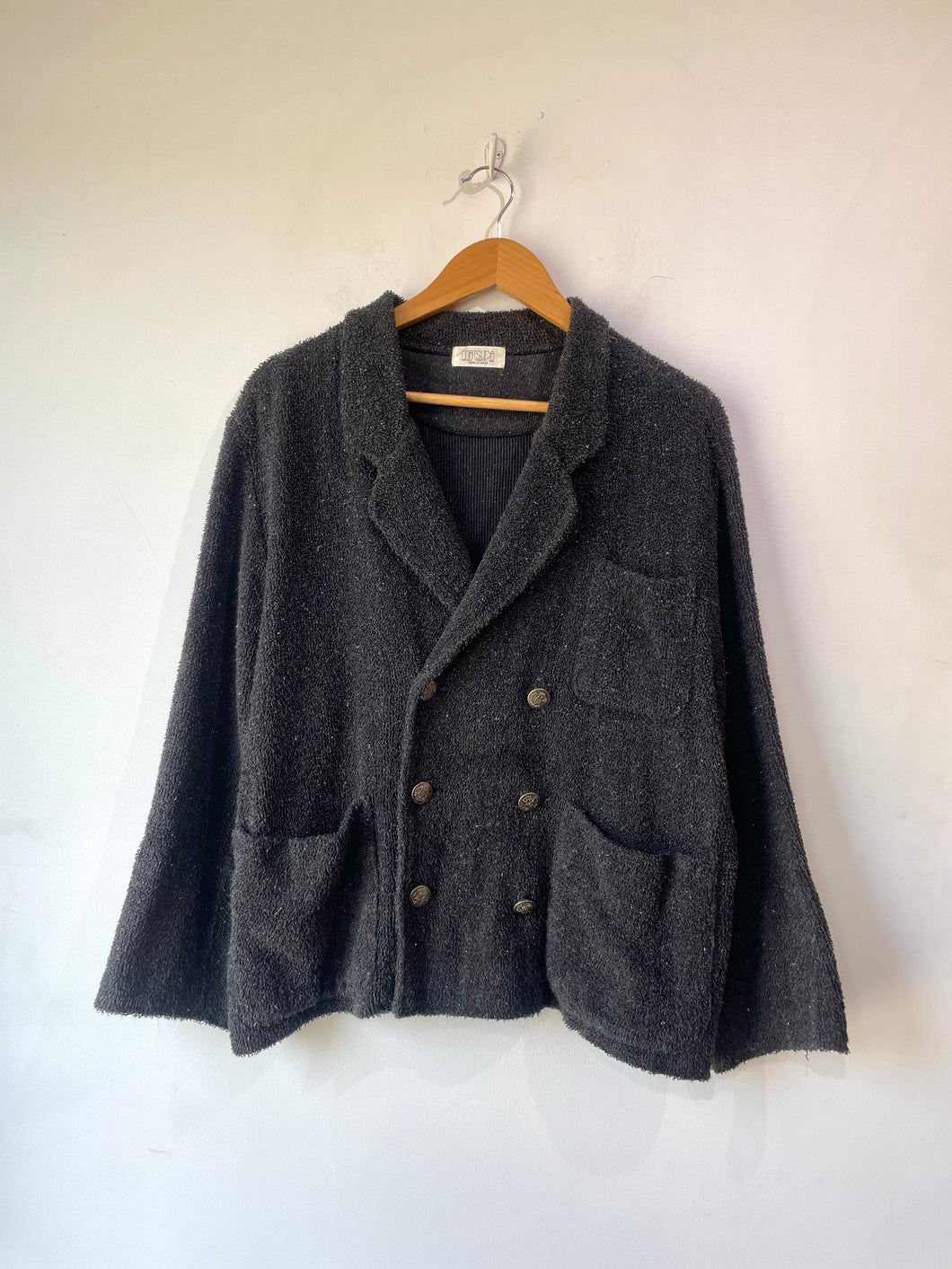 Vintage Matsuda Charcoal Gray Terrycloth Blazer