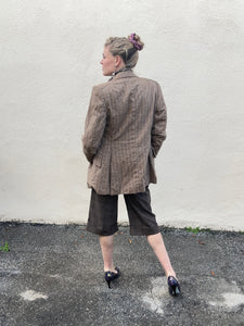 Vintage Givenchy Brown Wool Striped Jacket