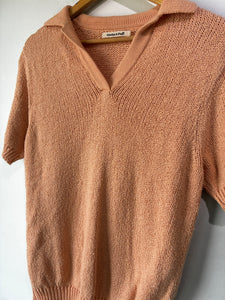 Misha & Puff Peach Short Sleeve Sweater