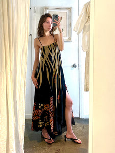 Chloe Anniversary Edition Black Floral Maxi Dress