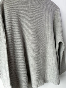 Demylee Grey Wool Turtleneck Sweater