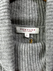 Demylee Grey Wool Turtleneck Sweater