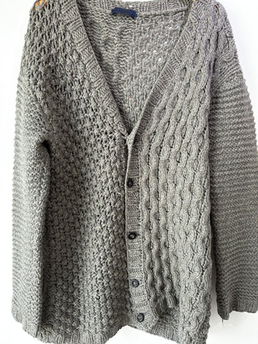 Tim Hamilton Grey Two-Ply Cardigan