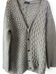 Tim Hamilton Grey Two-Ply Cardigan