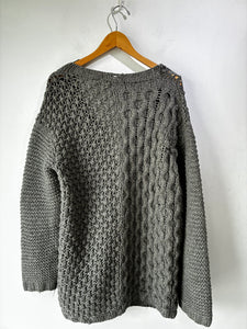 Tim Hamilton Grey Two-Ply Cardigan