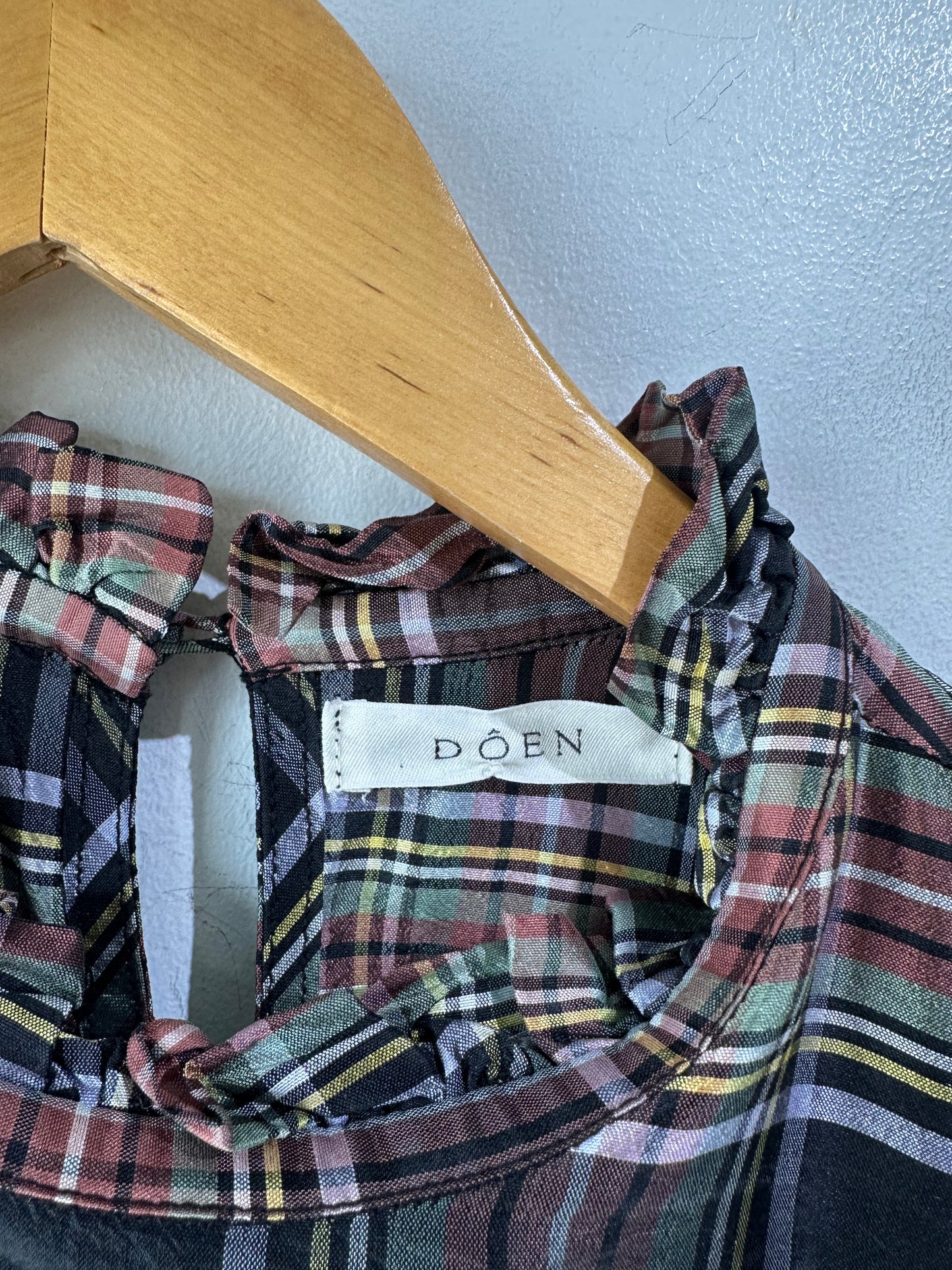 Doen Bronley Plaid Mini Dress The Curatorial Dept. Doen Bronley Plaid Mini Dress The Curatorial Dept.