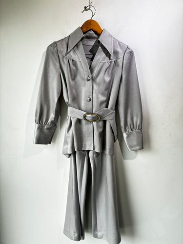 Grey Polyester Leisure Suit