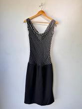 Alexander McQueen Black & White Polka Dot Plunge Dress