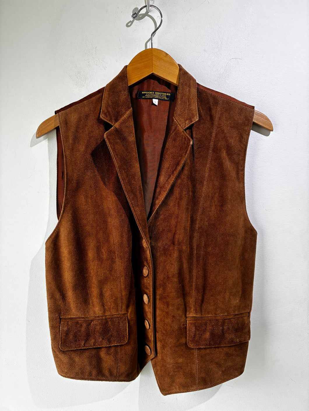 Brooks Brothers Brown Suede Vest