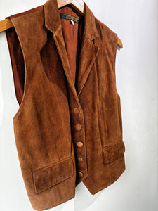 Brooks Brothers Brown Suede Vest