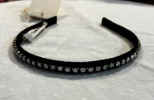 Doen Black Rhinestone Headband